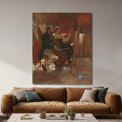 Lo Studio Winslow Homer quadro stampato su tela