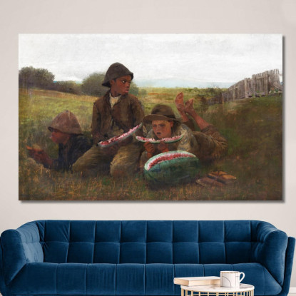 Les Garçons De La Pastèque Winslow Homer tableau impression sur toile
