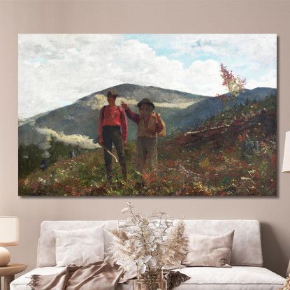 Due Guide Winslow Homer quadro stampato su tela