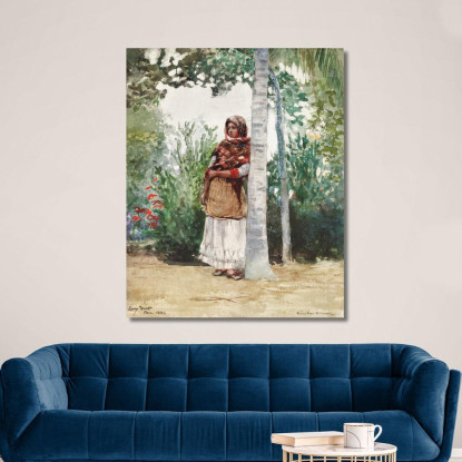 Under A Palm Tree Winslow Homer canvas print