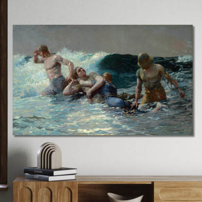 Risacca Winslow Homer quadro stampato su tela