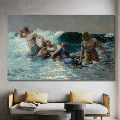 Reflux Winslow Homer tableau impression sur toile