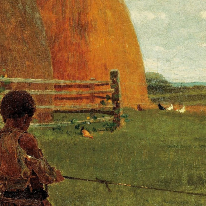 Svezzamento Del Vitello Winslow Homer quadro stampato su tela