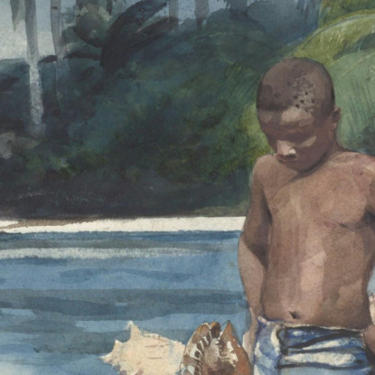 Plongeurs Des Antilles Winslow Homer tableau impression sur toile