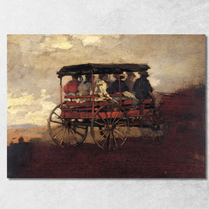 Chariot De La Montagne Blanche Winslow Homer tableau impression sur toile