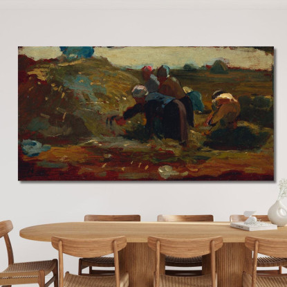 Mujeres Trabajando En Un Campo Winslow Homer cuadro en lienzo