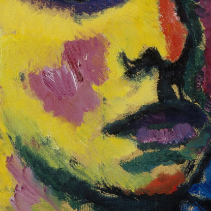 Frauenkopf Testa Di Donna Alexej von Jawlensky avj29 quadro stampato su tela