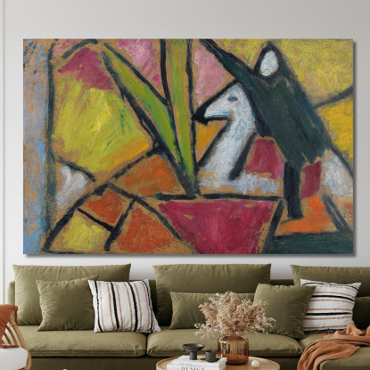 Senza Titolo Alexej von Jawlensky avj76 quadro stampato su tela