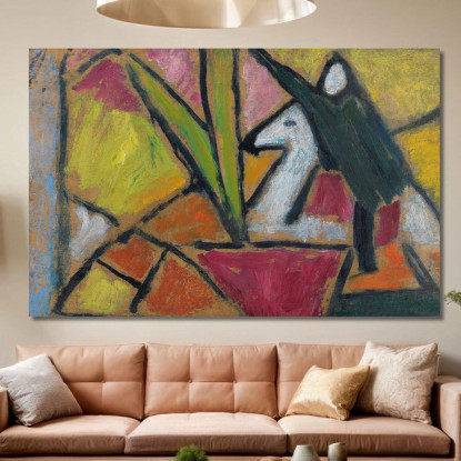 Senza Titolo Alexej von Jawlensky avj76 quadro stampato su tela