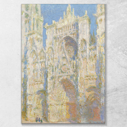 Cattedrale Di Rouen Facciata Ovest Luce Del Sole Claude Monet mnt139 quadro stampato su tela