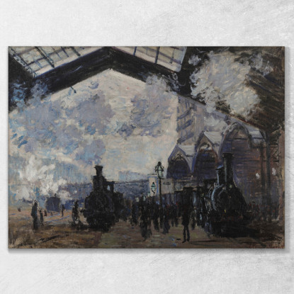 Stazione Saint-Lazare Claude Monet mnt145 quadro stampato su tela
