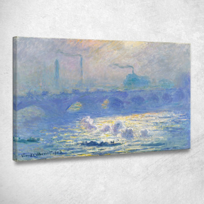 Ponte Waterloo 2 Claude Monet mnt149 quadro stampato su tela