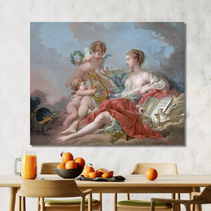 Allegoria Della Musica François Boucher fbc7 quadro stampato su tela