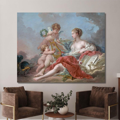Allegoria Della Musica François Boucher fbc7 quadro stampato su tela