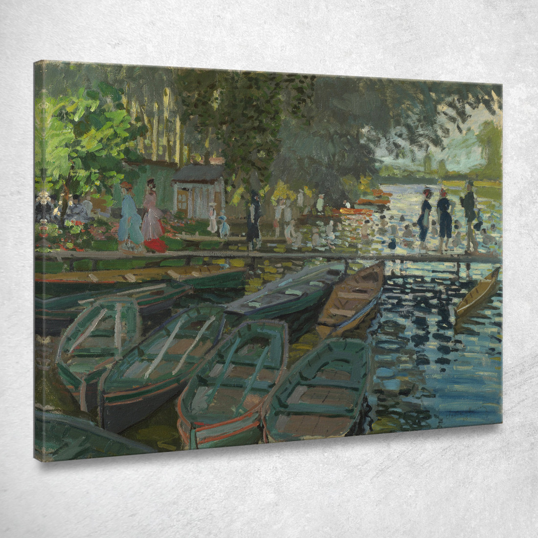 Bagnanti Alla Grenouillère Claude Monet mnt152 quadro stampato su tela
