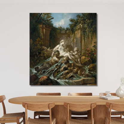 Fontana Di Venere François Boucher fbc31 quadro stampato su tela