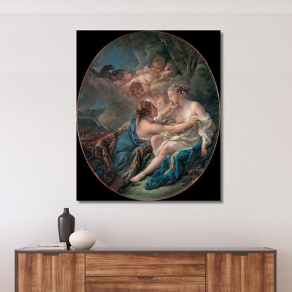Giove Nelle Vesti Di Diana E Callisto François Boucher fbc39 quadro stampato su tela