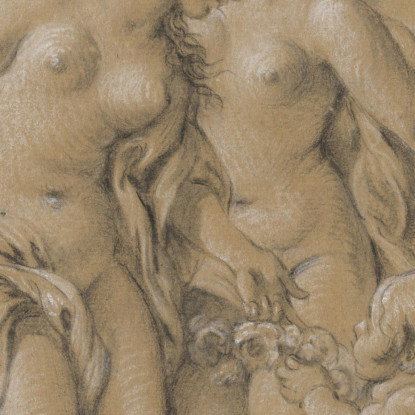 Ninfe E Amorini François Boucher fbc60 quadro stampato su tela