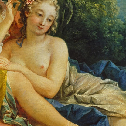 Trucco Pastorale François Boucher fbc62 quadro stampato su tela
