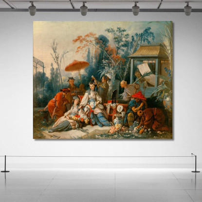 Il Giardino Cinese François Boucher fbc89 quadro stampato su tela