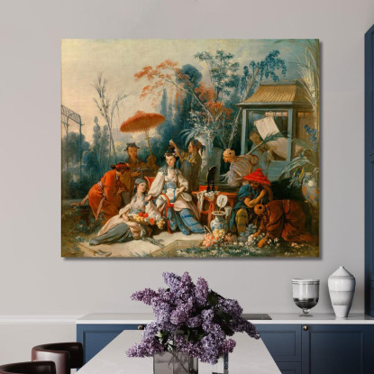 Il Giardino Cinese François Boucher fbc89 quadro stampato su tela