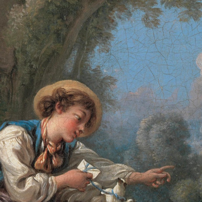 Il Dispaccio Del Messaggero François Boucher fbc90 quadro stampato su tela