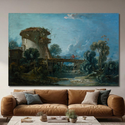 La Colombaia François Boucher fbc91 quadro stampato su tela