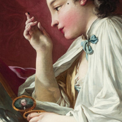 Una Signora Al Suo Bagno François Boucher fbc105 quadro stampato su tela