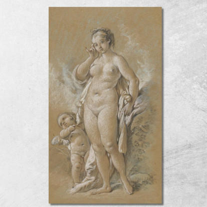 Venere E Cupido 2 François Boucher fbc106 quadro stampato su tela