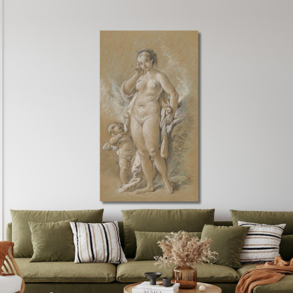 Venere E Cupido 2 François Boucher fbc106 quadro stampato su tela