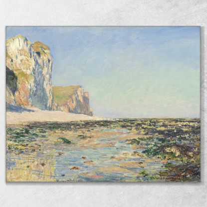 Spiaggia E Scogliere Di Pourville Al Mattino Claude Monet mnt165 quadro stampato su tela