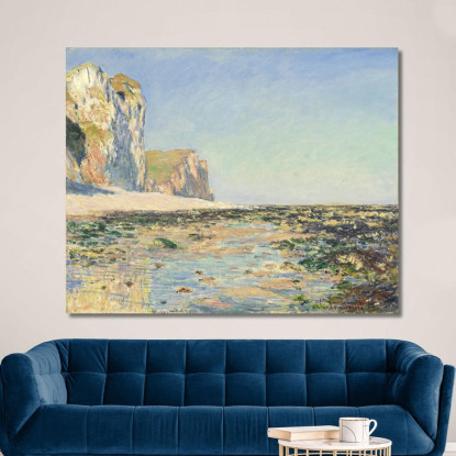 Spiaggia E Scogliere Di Pourville Al Mattino Claude Monet mnt165 quadro stampato su tela