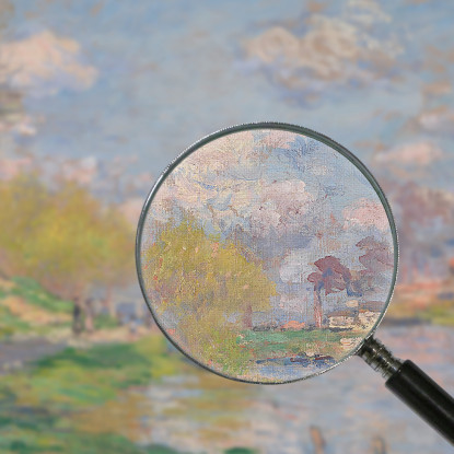 Primavera Dalla Senna Claude Monet mnt167 quadro stampato su tela