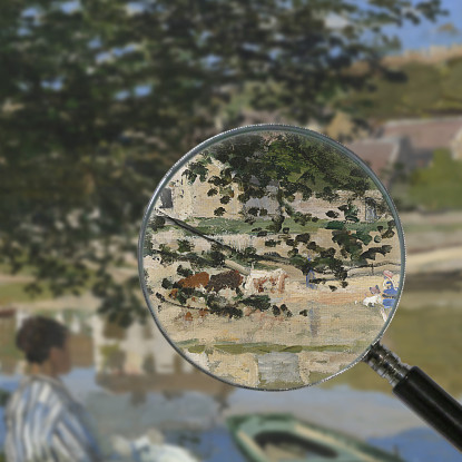 Sulla Riva Della Senna Bennecourt Claude Monet mnt169 quadro stampato su tela