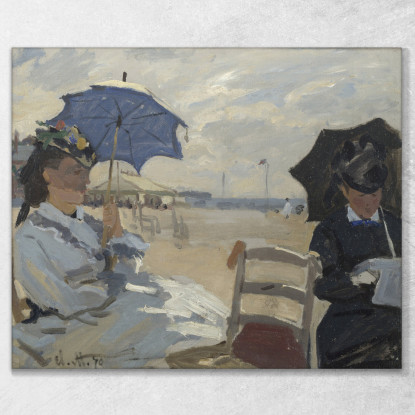 La Spiaggia Di Trouville Claude Monet mnt172 quadro stampato su tela