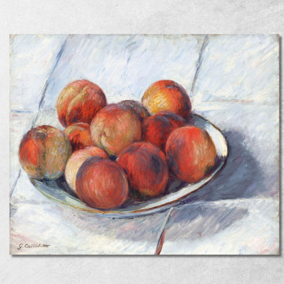 Il Piatto Delle Pesche Gustave Caillebotte gcl16 quadro stampato su tela