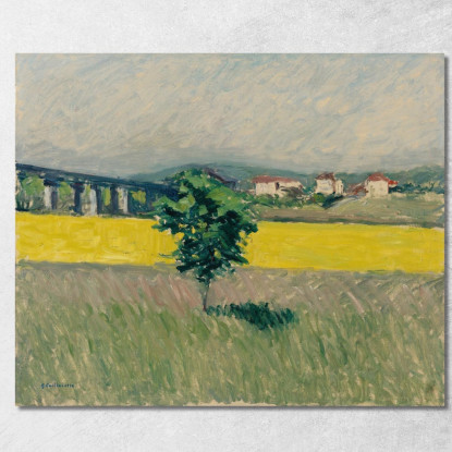 Prateria Al Pont D'Argenteuil Gustave Caillebotte gcl24 quadro stampato su tela