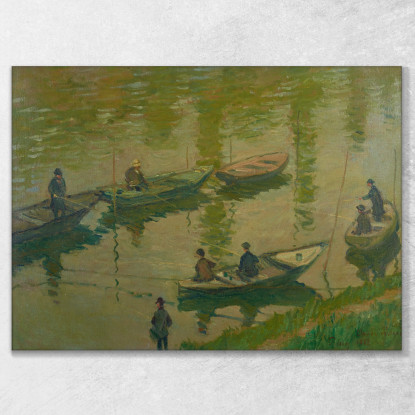 Pescatori Sulla Senna Vicino A Poissy Pescatori Sulla Senna Vicino A Poissy Claude Monet mnt186 quadro stampato su tela