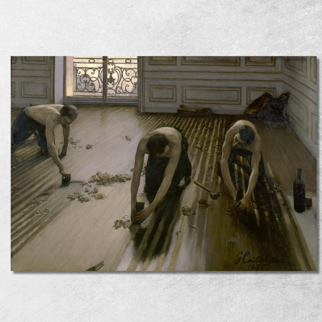 Le Pialle Da Pavimento Gustave Caillebotte gcl28 quadro stampato su tela