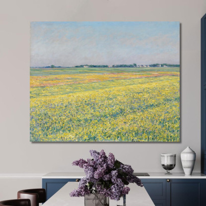 La Pianura Dei Campi Gialli Di Gennevilliers Gustave Caillebotte gcl30 quadro stampato su tela