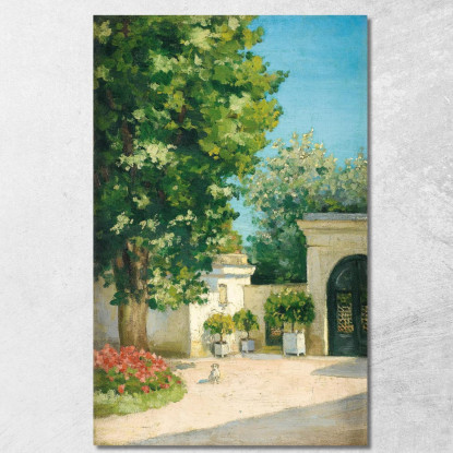 Yerres. Da L'Exèdre Il Portico Della Casa Familiare Gustave Caillebotte gcl37 quadro stampato su tela