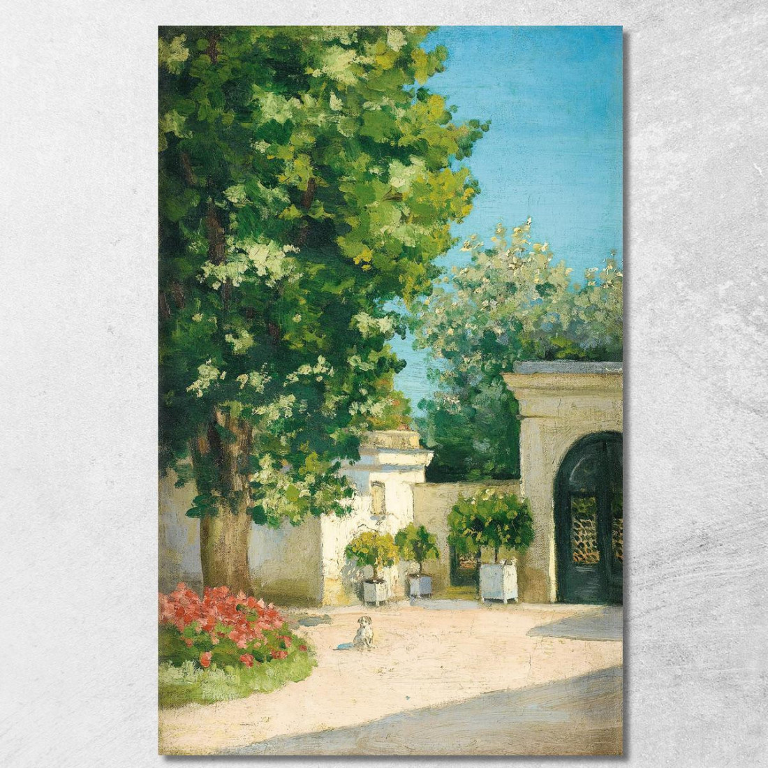 Yerres. Da L'Exèdre Il Portico Della Casa Familiare Gustave Caillebotte gcl37 quadro stampato su tela