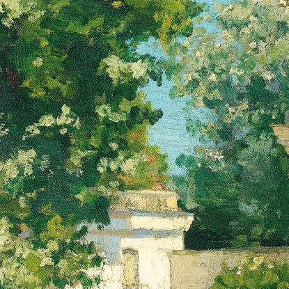 Yerres. Da L'Exèdre Il Portico Della Casa Familiare Gustave Caillebotte gcl37 quadro stampato su tela