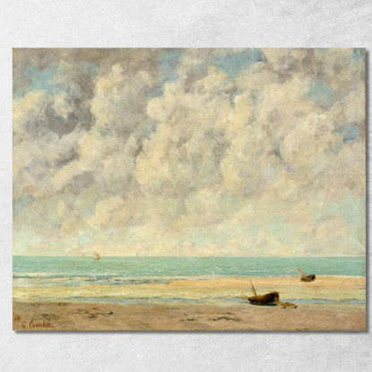 Il Mare Calmo Gustave Courbet cg18 quadro stampato su tela