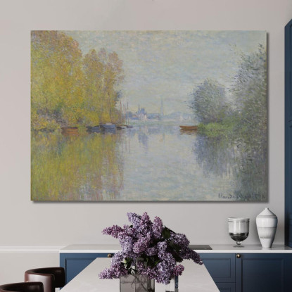 Autunno Sulla Senna Argenteuil Claude Monet mnt190 quadro stampato su tela
