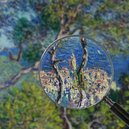 Bordighera 1884 Claude Monet mnt199 quadro stampato su tela