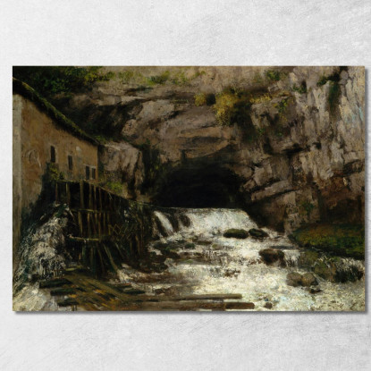 La Fonte Del Loue Gustave Courbet cg179 quadro stampato su tela