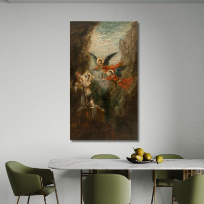 Un Santo Nel Deserto Gustave Moreau gmr1 quadro stampato su tela