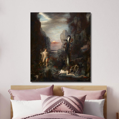 Ercole E L'Idra Di Lerna Gustave Moreau gmr8 quadro stampato su tela