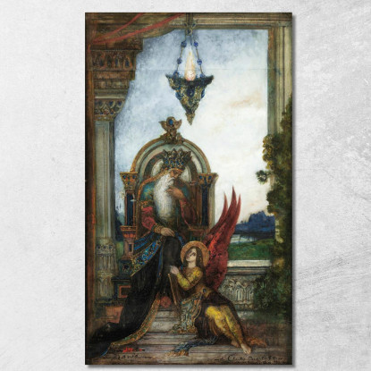 Re Davide 2 Gustave Moreau gmr12 quadro stampato su tela